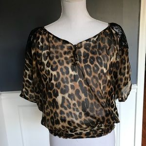 Leopard print blouse